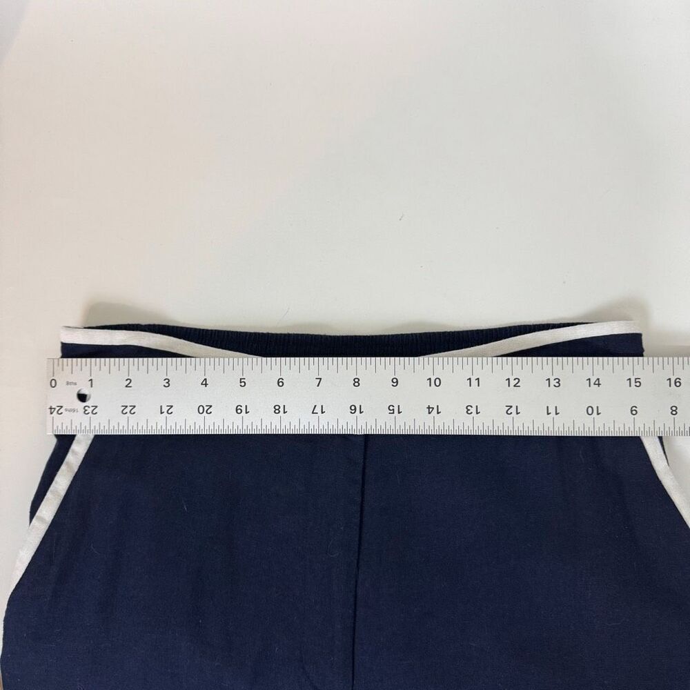 HALOGEN | navy linen set pants (10) blouse (s) | Nordstrom’s two-piece set - Picture 10 of 11